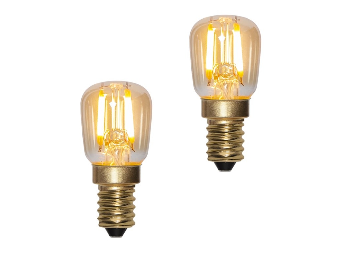 2 Lâmpadas Led Âmbar E14 Decoled para Luminárias de Janela e Mesa BRILVIBERA