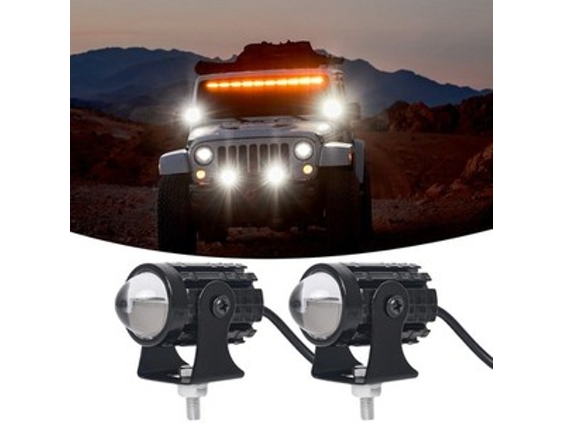 2 Peças De Farol De Led Para Motocicleta 12 80 V Para Holofotes Auxiliares De Led Para Motocicleta Zeuxo