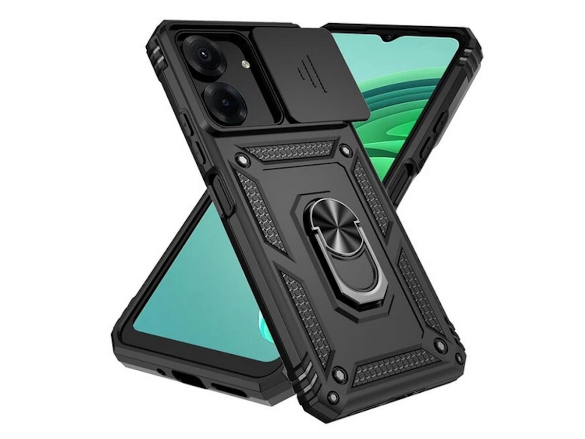 Lurelia Proteção Robusta Xiaomi Redmi 13c 4g, Capa Com Anel E Película De Ecrã