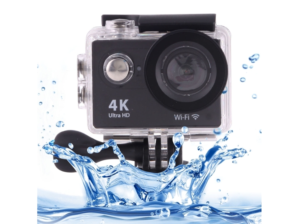 Halinuia Câmera Esportiva 4k Ultra Hd Tela 2 Polegadas Lente 170 Graus À Prova Dágua 30m