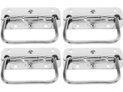 Alças Dobráveis Para Caixas E Baús, Suporte Confiável, 4 Molas De Aço Inoxidável E Design Confortável Para Transportar