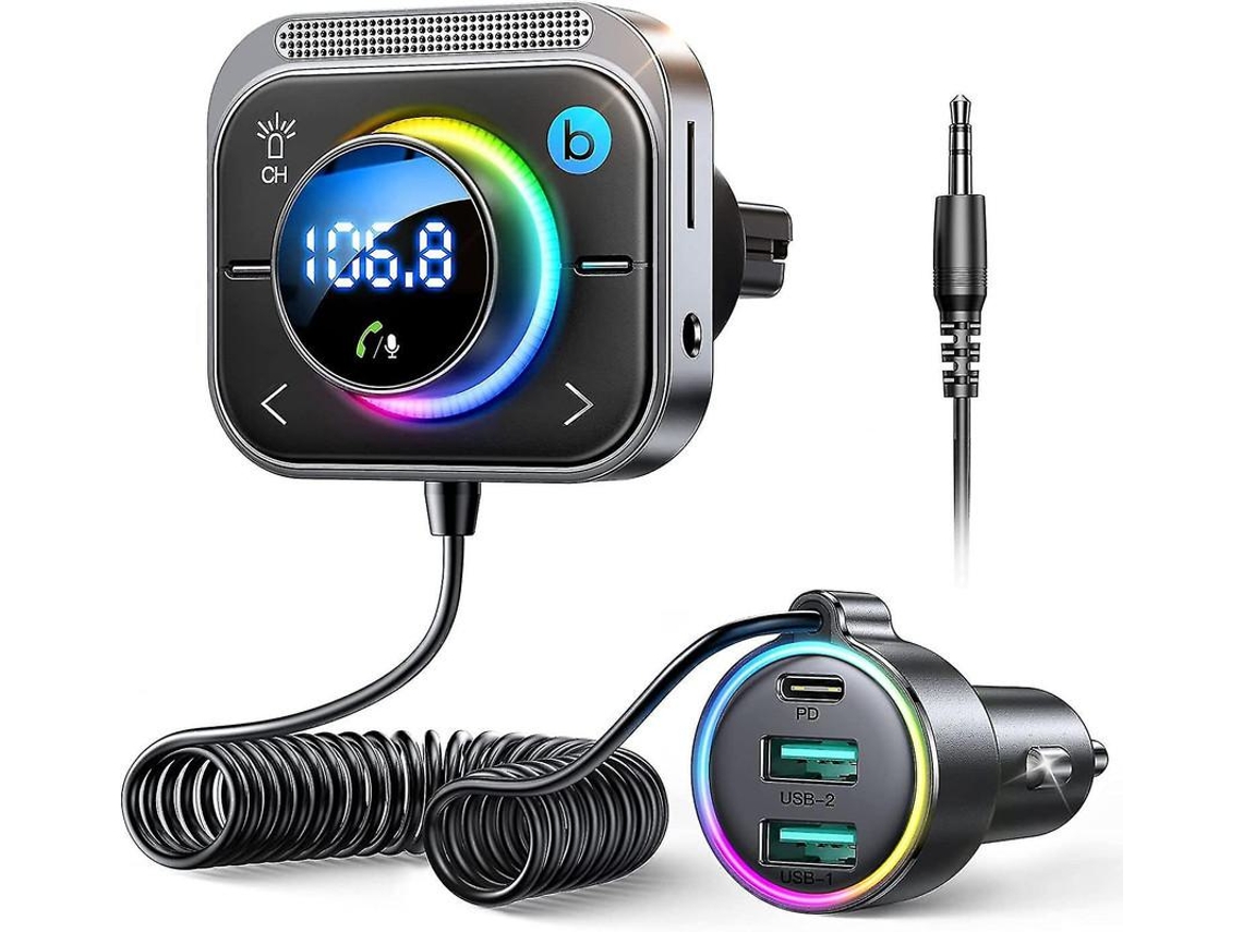 Adaptador Carro Bluetooth Yizhood Cl18 Multifuncional Preto