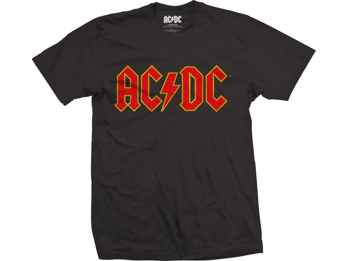 T-Shirt AC/DC Simple Logo Preta M