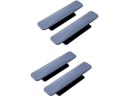 Conjunto De 4 Puxadores Abs Para Armários E Portas Vidro Da Uonlytech Fácil Instalação Resistente À Corrosão