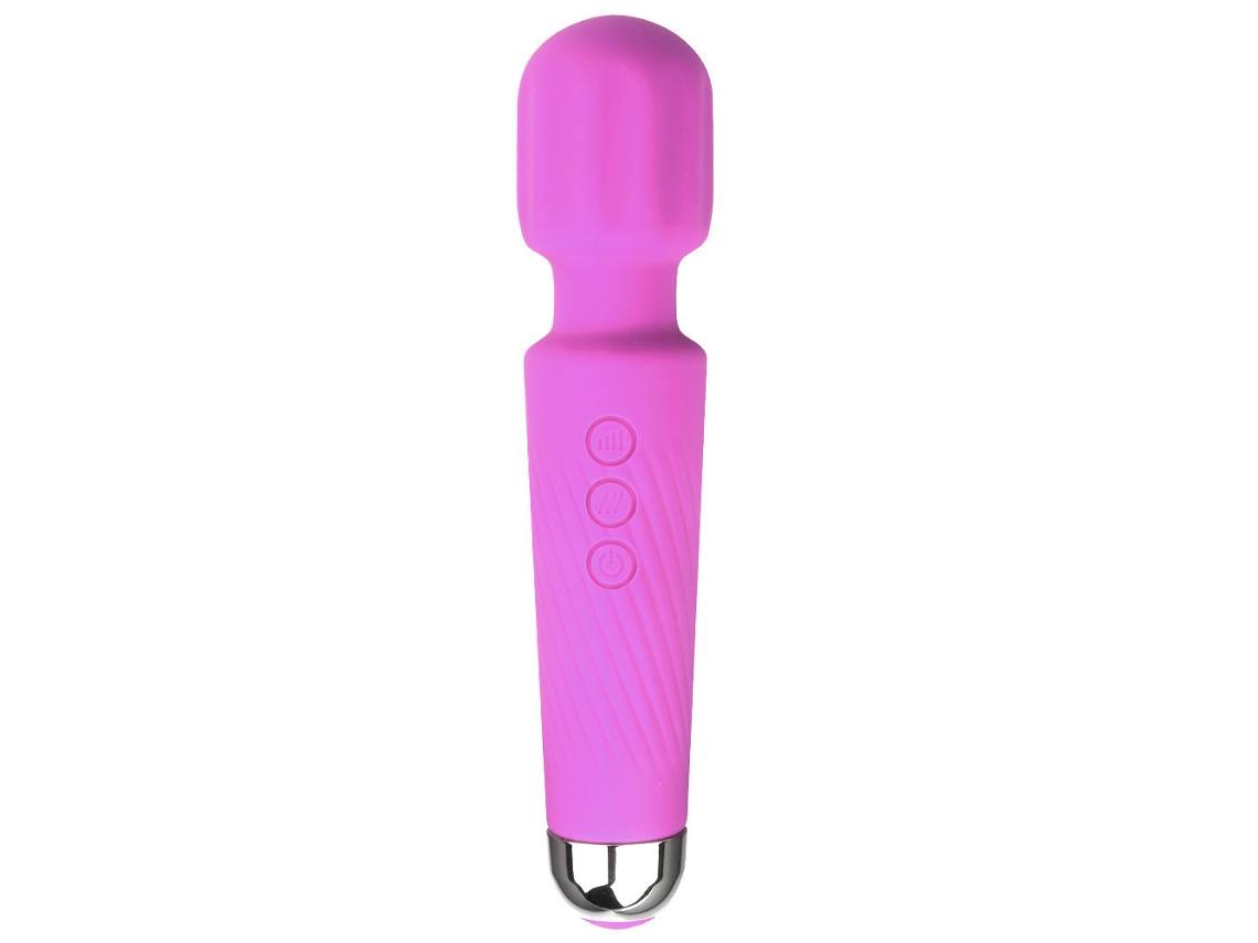 Vibrador Portátil 20 Modos Vibração Forte Massageador Silencioso Roxo CZHHMART