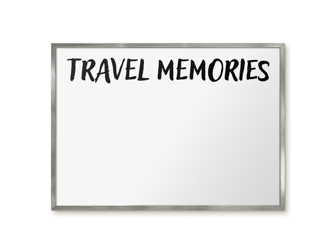 Magnetic Glass Board Travel Memories For The Hall Espelharte (70x50 Cm)