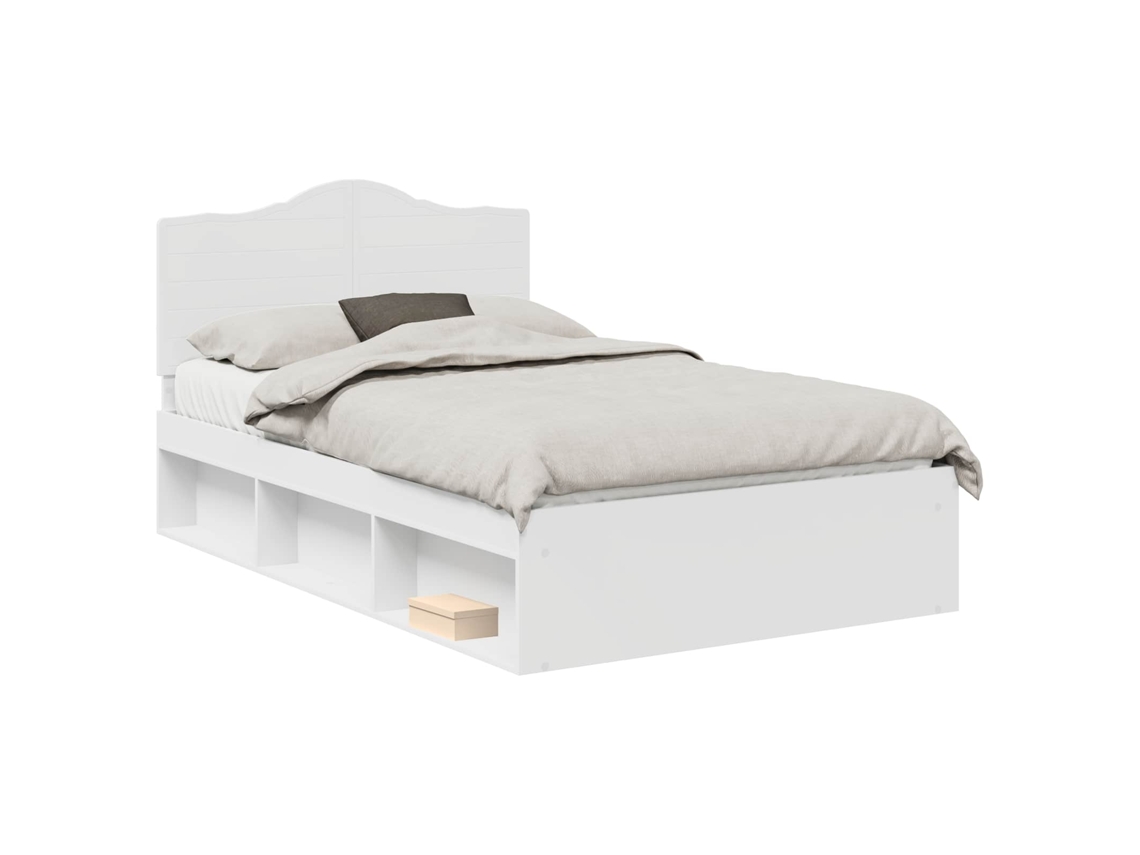 Estrutura da Cama com Cabeceira Branco 120 X 200 Cm MAISON EXCLUSIVE