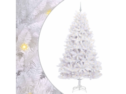 Conjunto 1 Árvore De Natal Artificial Vidaxl Branco Pvc (240 Cm)
