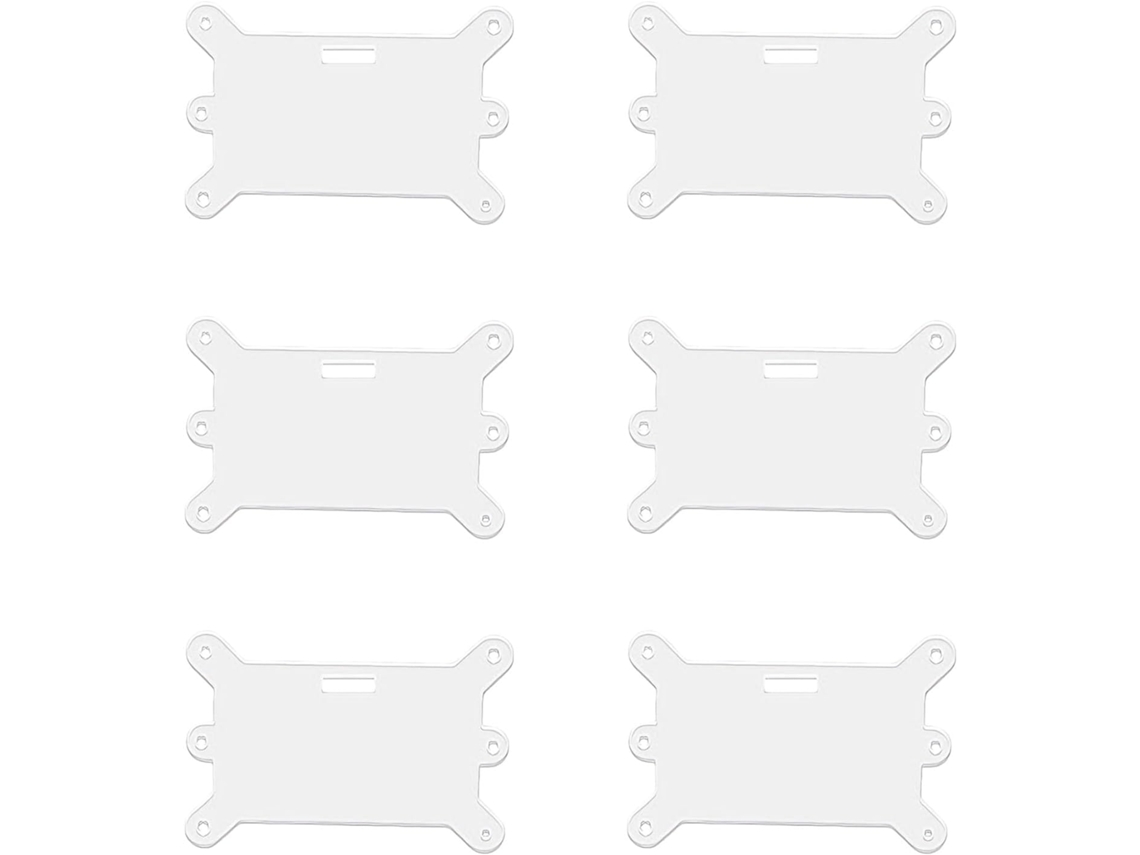 Conjunto de 6 Porta crachás Profissionais em Acrílico Transparente para Enfermeiros. SFUSHOS
