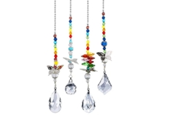Ornamento de Cristal de Vidro Arco-íris Chakra, 4 peças | S/MARCA