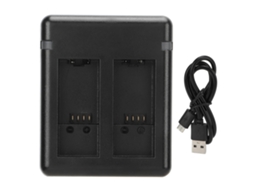 Cargador De Baterías Dual Para Cámara Com Dois Canais Usb, Acessório Para Câmera