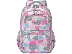 Mochilas Para Alunos Do Ensino Fundamental, Mochilas Para Escolas Primárias, Mochilas Infantis, Mochilas Para Meninos E Meninas (rosa)