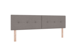 Conjunto 1 Inovação Em Cabeceira Vidaxl Castanho-acinzentado Tecido (180 Cm)
