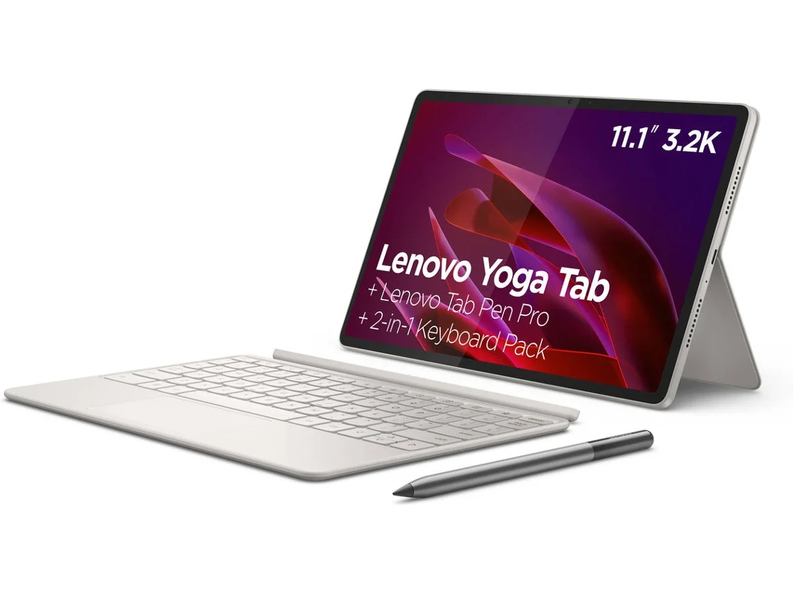 Tablet LENOVO Yoga Tab (11.1'' - Wi-Fi - 12 GB - 256 GB - Cinzento) + Pen Pro + Teclado 2 em 1