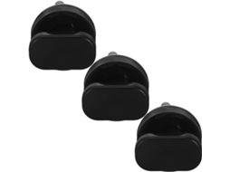 Conjunto De 3 Puxadores Sem Furos Para Banheiro E Geladeira, Design Ergonômico Em Abs, Preto, Adequado Para Idosos