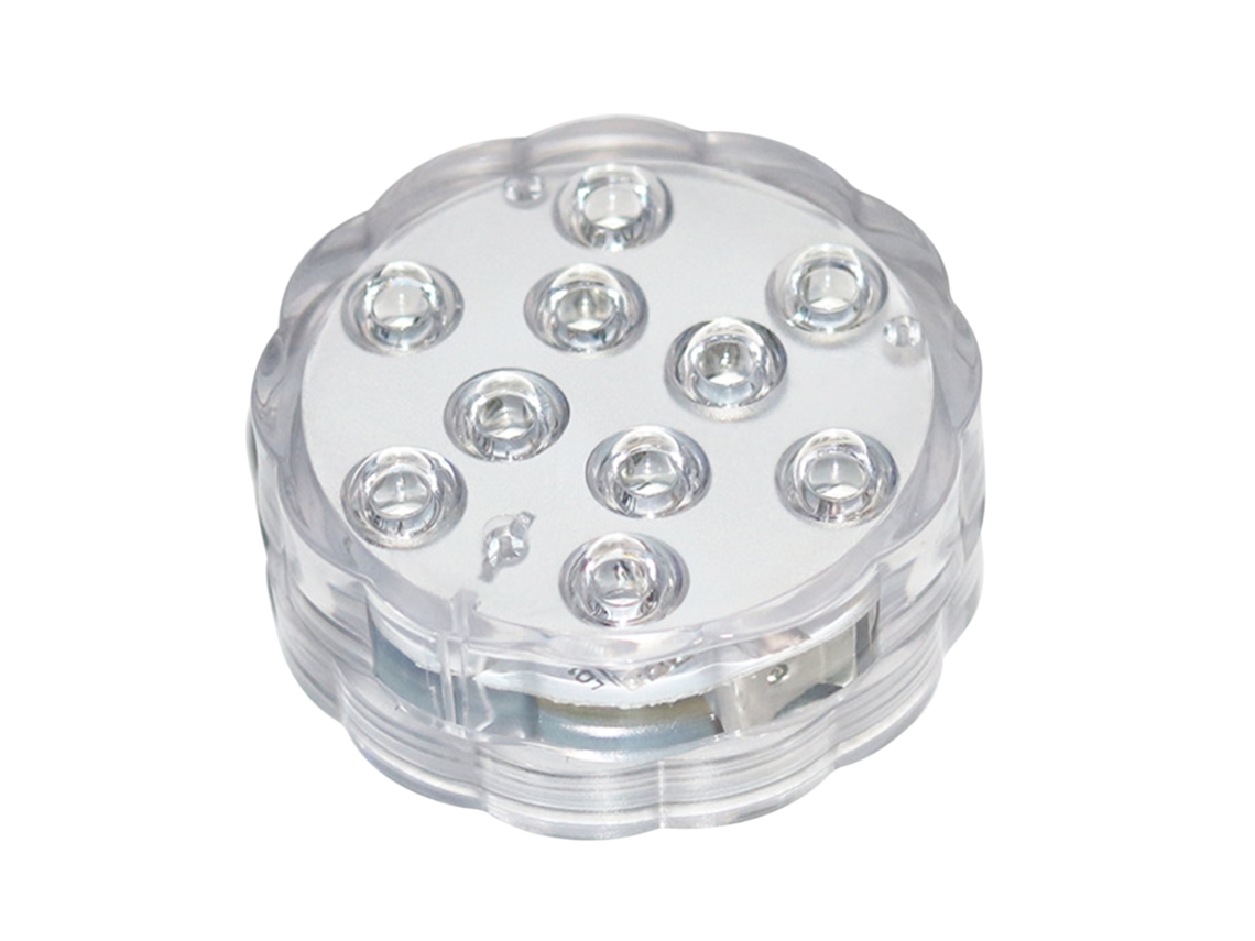 Luzes Led Submersíveis Com Controle Remoto 16 Cores Para Piscina E Decoração