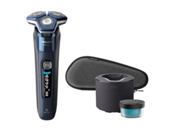 Barbeador Série 7000 S7885/50 Barbeador Rotativo Masculino Aparador Preto, Azul Philips