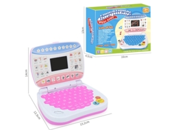 Computador Portátil Educativo Eletrônico Para Pré Escola Infantil Sfushos (rosa)