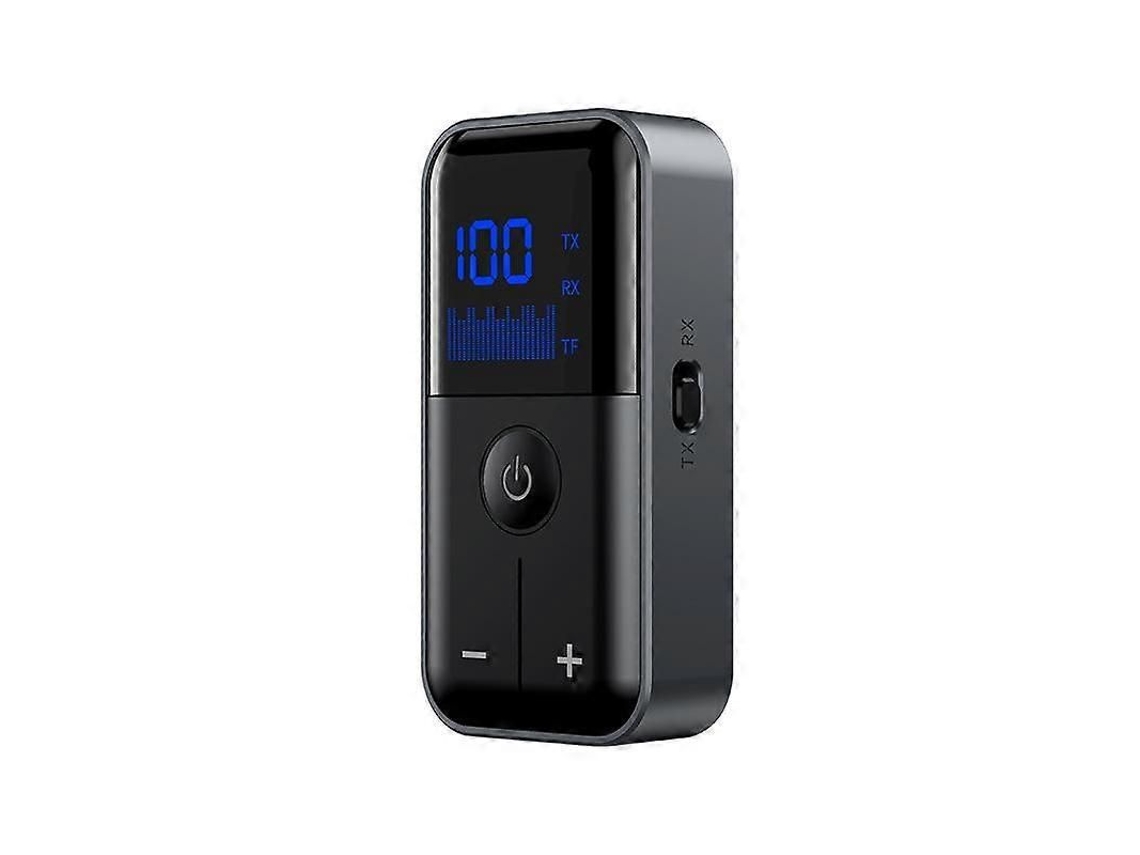 Transmissor E Receptor Bluetooth 5.4 2 Em 1 Com Adaptador Aux Para Carro/viagem, Entrada De 3,5 Mm, Slot Para Cartão Tf E Design Com Clipe De Lap