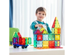 3D Magnetic Building Blocks Magoks INNOVAGOODS 57 Pieces