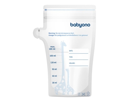 Babyono Sachets For Breast Milk Or Food 180ml 30 Units Transparente