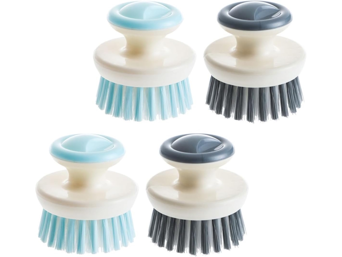 Conjunto De 4 Escovas Limpeza Para Cozinha, Resistentes A Óleo,