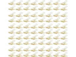Clips para Arquivos, 80 Unidades, Metal Resistente, 1,9cm (0,75") de Comprimento, Fixação Firme de Documentos, Organização de Documentos