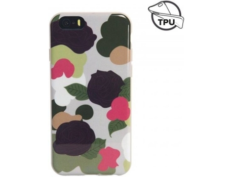 Capa  Camouflower iPhone 5/5S/Se Grey