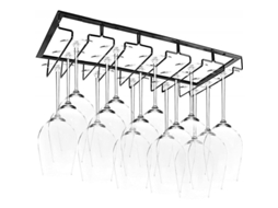 2026 soporte para Cristais Pendentes com 5 Raios para 10 15 Copos, 50x22.5x5.5cm, Aço Resistente À Oxidação e Corrosão, Fácil Instalação