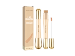 Concealer com Duas Cabeças, Cobertura Alta e Resistente Ao Passar do Tempo LAXISCREED