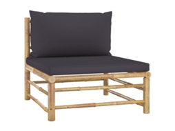 Middle Sofa, Middle Sofas Vidaxl Cinzeto Bambu (n/a)