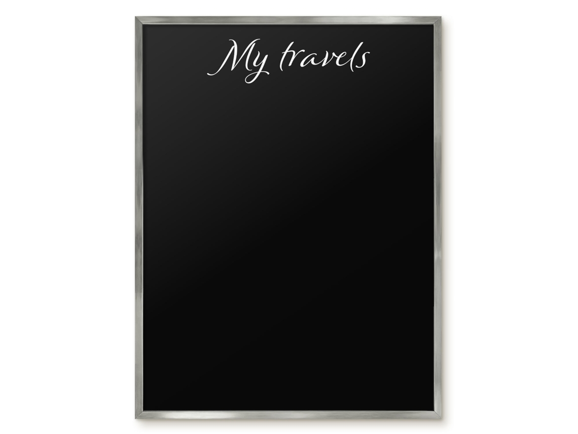 Quadro magnético de parede "Minhas Viagens" para o quarto Espelharte (60x80 cm)