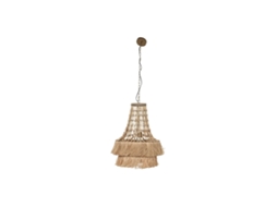 Candeeiro de teto HOME ESPRIT Natural Juta Metal 50 W 50,5 x 50,5 x 148 cm