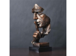 Silencio É Uma Estátua Criativa Dourada, Artesanato Moderno Simples, Escultura Decorativa Abstrata Para Casa E Escritório