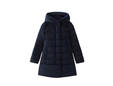 Parka De Mulher Woolrich Giubbini Puffy Prescott Poliéster Azul (m)