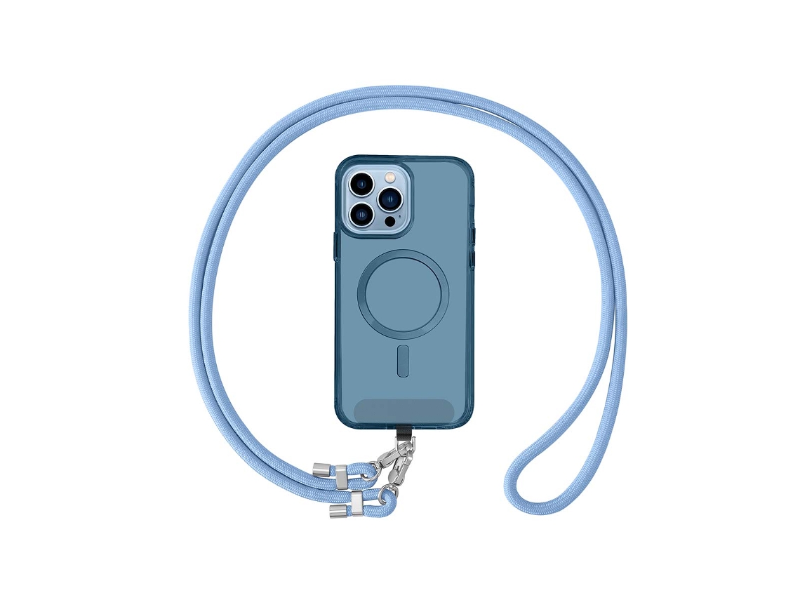 Qu-cordão Ajustável Para Celular Com Gancho Duplo De Metal, Função Anti-perda, Feito De Corrente De Nylon, Acrílico E Poliéster