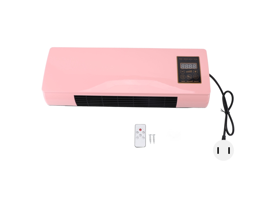 Aquecedor Elétrico Rosa Bifuncional Laxiscreed Para Banheiro E Dormitório
