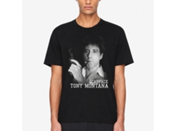 Rockinstone Scarface Movie Tonys Got A Gun Black Adult T-shirt Size:s