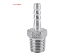 Laxiscreed Conector De Mangueira Com Rosca Externa Em Aço Para 1/4" E 6mm