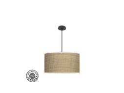 Pingente Fashion 3xe27 Preto/caniço Claro Regx50x50 C/difusor Fabrilamp