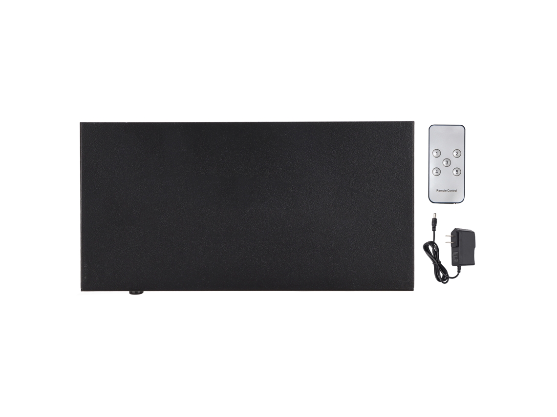 Aetheria comutador Hdmi 5x1 4kx2k com Controle Remoto Suporta 3d e 5 Entradas 1 Saída