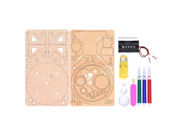 Sistema Solar de Madeira Sun Earth Moon Brinquedo Educativo S/MARCA