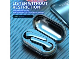 Auriculares Inalámbricos LB 20 Tws Bluetooth 5.0 Mini con Control Táctil Reducción de Ruido y Resistente al Agua S/MARCA
