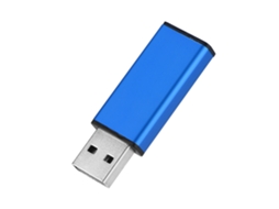 Pen Drive LAXISCREED Azul 8gb Alumínio Prata