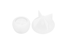 Mali molde de Silicone Reutilizável para Potes com Tampa Cogumelo Diy para Cera Vela Sabão