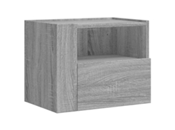 Mesa de Cabeceira de Parede MAISON EXCLUSIVE Cinzento Sonoma (45x30x35 cm)