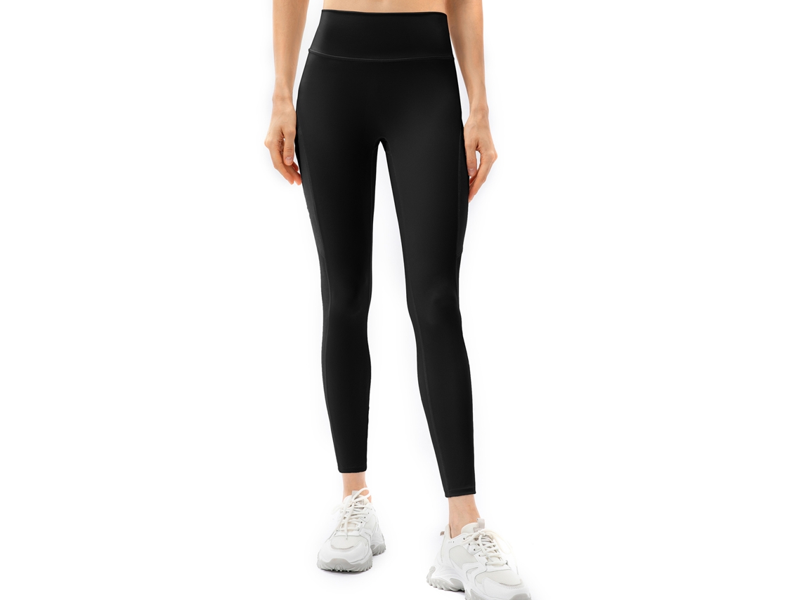 Kklv-leggings Deportivos Para Mujer Com Bolso Malha E Costuras Planas Para Yoga, Corrida E Treinamento