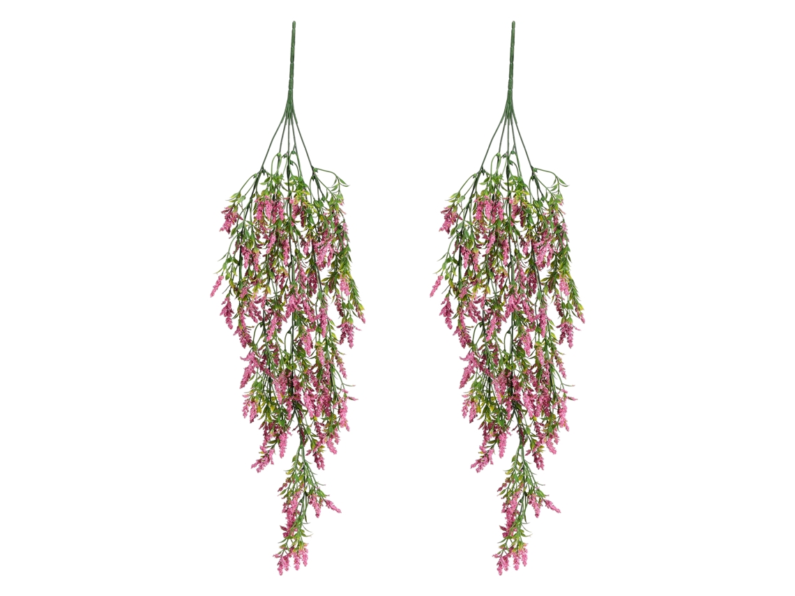 2 vagens de trigo e flores artificiais de lavanda para decoração de teto, 2 pés LAXISCREED