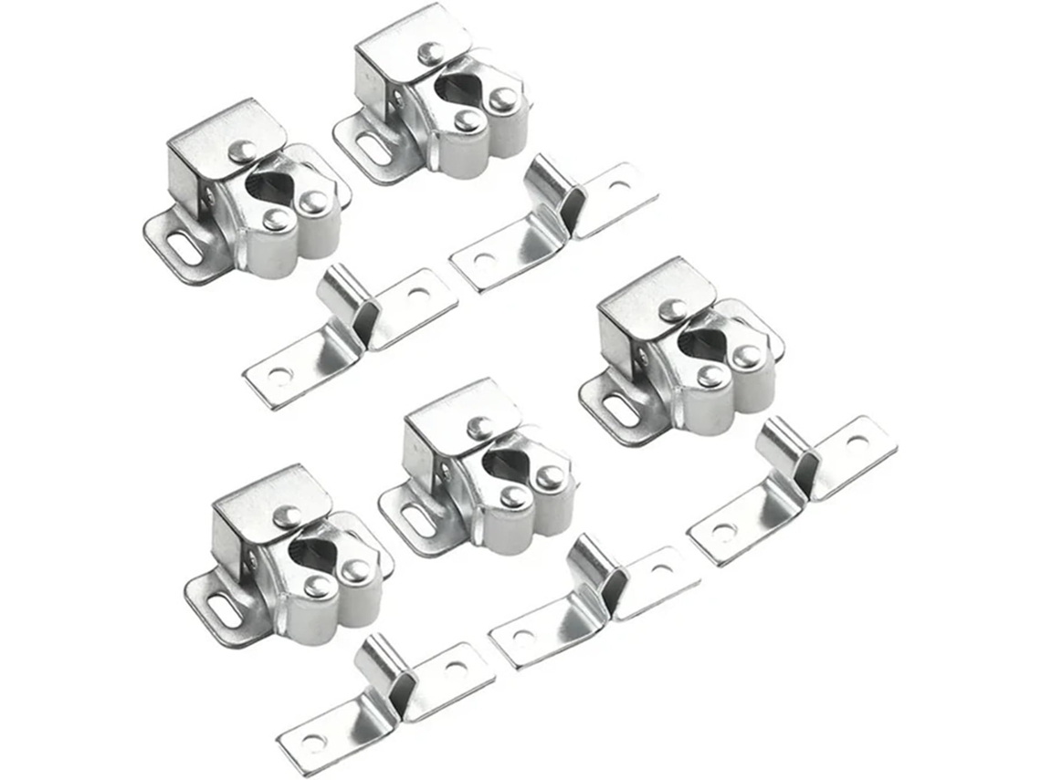 Conjunto De 10 Fechos Pressão Portas Guarda Roupa E Armários Cozinha