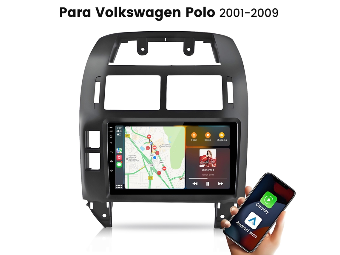 Rádio Carro Hexinex Para Volkswagen Polo 2001-2009 Carplay Android Auto Bt Entrada Para Câmara De Ré Sistema Linux Estável